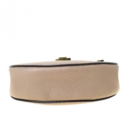 Pre Owned Chloe Grey Leather Mini Drew Shoulder Bag