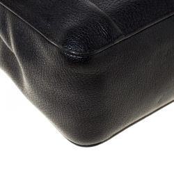 Pre Owned حقيبة كتف كلوي إلسي جلد سوداء صغيرة