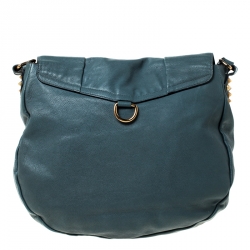 Pre Owned Chloe Ash Blue Leather Elsie Hobo
