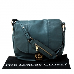 Pre Owned Chloe Ash Blue Leather Elsie Hobo