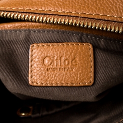 Pre Owned Chloe Tan Leather Medium Marcie Satchel