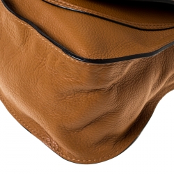 Pre Owned Chloe Tan Leather Medium Marcie Satchel