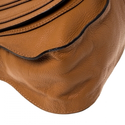 Pre Owned Chloe Tan Leather Medium Marcie Satchel
