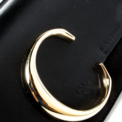 Chloe Black Leather and Suede C Belt Bag             