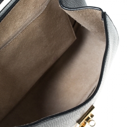 Pre Owned Chloe Black/Off White Leather Medium Drew Shoulder Bag