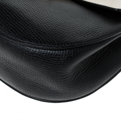 Pre Owned Chloe Black/Off White Leather Medium Drew Shoulder Bag