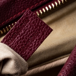 Pre Owned حقيبة كتف كلوي باراتي جلد عنابية متوسطة