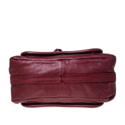 Pre Owned حقيبة كتف كلوي باراتي جلد عنابية متوسطة