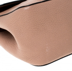 Pre Owned Chloe Beige Leather Medium Elsie Shoulder Bag