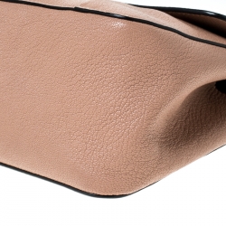 Pre Owned Chloe Beige Leather Medium Elsie Shoulder Bag