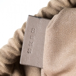 Pre Owned Chloe Grey Leather and Canvas Roy Bucket Bag