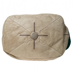 Pre Owned Chloe Green/Grey Suede and Leather Tassel Bucket Shoulder Bag