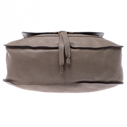 Pre Owned Chloe Beige Leather Large Marcie Satchel