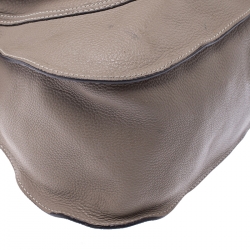 Pre Owned Chloe Beige Leather Large Marcie Satchel