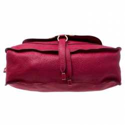 Pre Owned Chloe Red Leather Medium Marcie Shoulder Bag