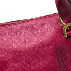 Pre Owned Chloe Red Leather Medium Marcie Shoulder Bag