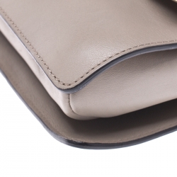 مملوكة مسبقًا Chloe Taupe Leather and Suede Small Faye Shoulder Bag