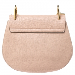 Pre Owned Chloe Nude Leather Medium Drew Shoulder Bag