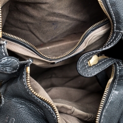 Pre Owned Chloe Black Leather Large Marcie Satchel