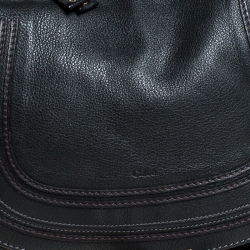 Pre Owned Chloe Black Leather Large Marcie Satchel
