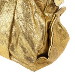 مملوكة مسبقًا Chloe Metallic Gold Leather Heloise Tote