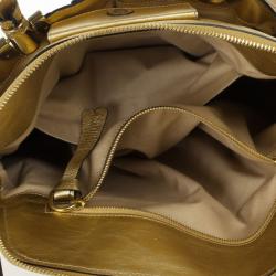 مملوكة مسبقًا Chloe Metallic Gold Leather Heloise Tote
