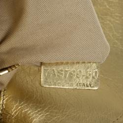 مملوكة مسبقًا Chloe Metallic Gold Leather Heloise Tote