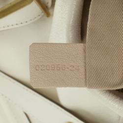 مملوكة مسبقًا Chloe White Leather Small Paraty Tote