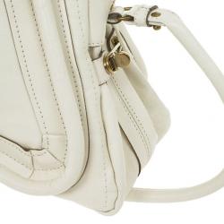 مملوكة مسبقًا Chloe White Leather Small Paraty Tote