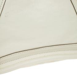 مملوكة مسبقًا Chloe White Leather Small Paraty Tote