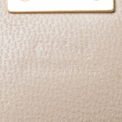 Pre Owned حقيبة كتف كلوي درو جلد ثعبان بيج صغيرة 