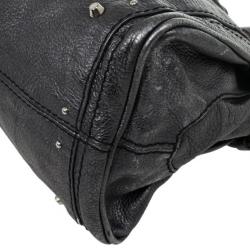 Pre Owned Chloe Grey Metallic Paddington Satchel