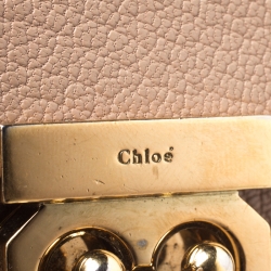 Pre Owned Chloe Beige Leather Compact Wallet