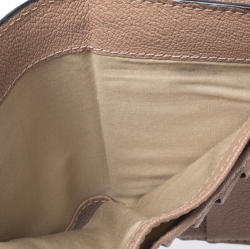 Pre Owned Chloe Beige Leather Compact Wallet