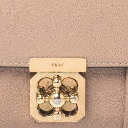 Pre Owned Chloe Beige Leather Compact Wallet