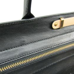 Pre Owned Chloe Ivory/Black Leather Alice Satchel