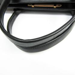 Pre Owned Chloe Ivory/Black Leather Alice Satchel