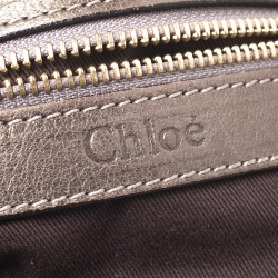 مملوكة مسبقًا Chloe Olive Green Leather Large Paraty Shopper Tote