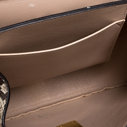 مملوكة مسبقًا Chloe Beige Python Medium Drew Shoulder Bag