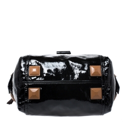 Pre Owned Chloe Black Patent Leather Audra Satchel