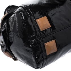 Pre Owned Chloe Black Patent Leather Audra Satchel