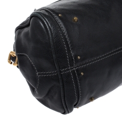 Pre Owned Chloe Black Leather Medium Paddington Satchel