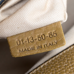 مملوكة مسبقًا حقيبة كتف كلوي سالي جلد ثعبان ثنائية اللون متوسطة