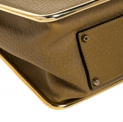 مملوكة مسبقًا حقيبة كتف كلوي سالي جلد ثعبان ثنائية اللون متوسطة