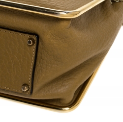 مملوكة مسبقًا حقيبة كتف كلوي سالي جلد ثعبان ثنائية اللون متوسطة