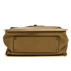 مملوكة مسبقًا حقيبة كتف كلوي سالي جلد ثعبان ثنائية اللون متوسطة