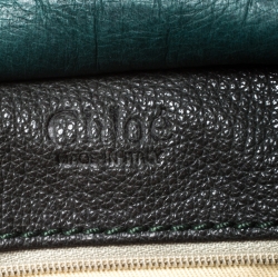 Pre Owned Chloe Olive Green Leather Satchel