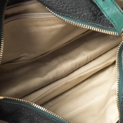 Pre Owned Chloe Olive Green Leather Satchel