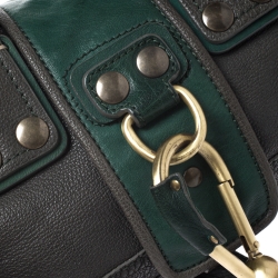 Pre Owned Chloe Olive Green Leather Satchel