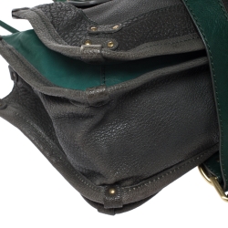 Pre Owned Chloe Olive Green Leather Satchel